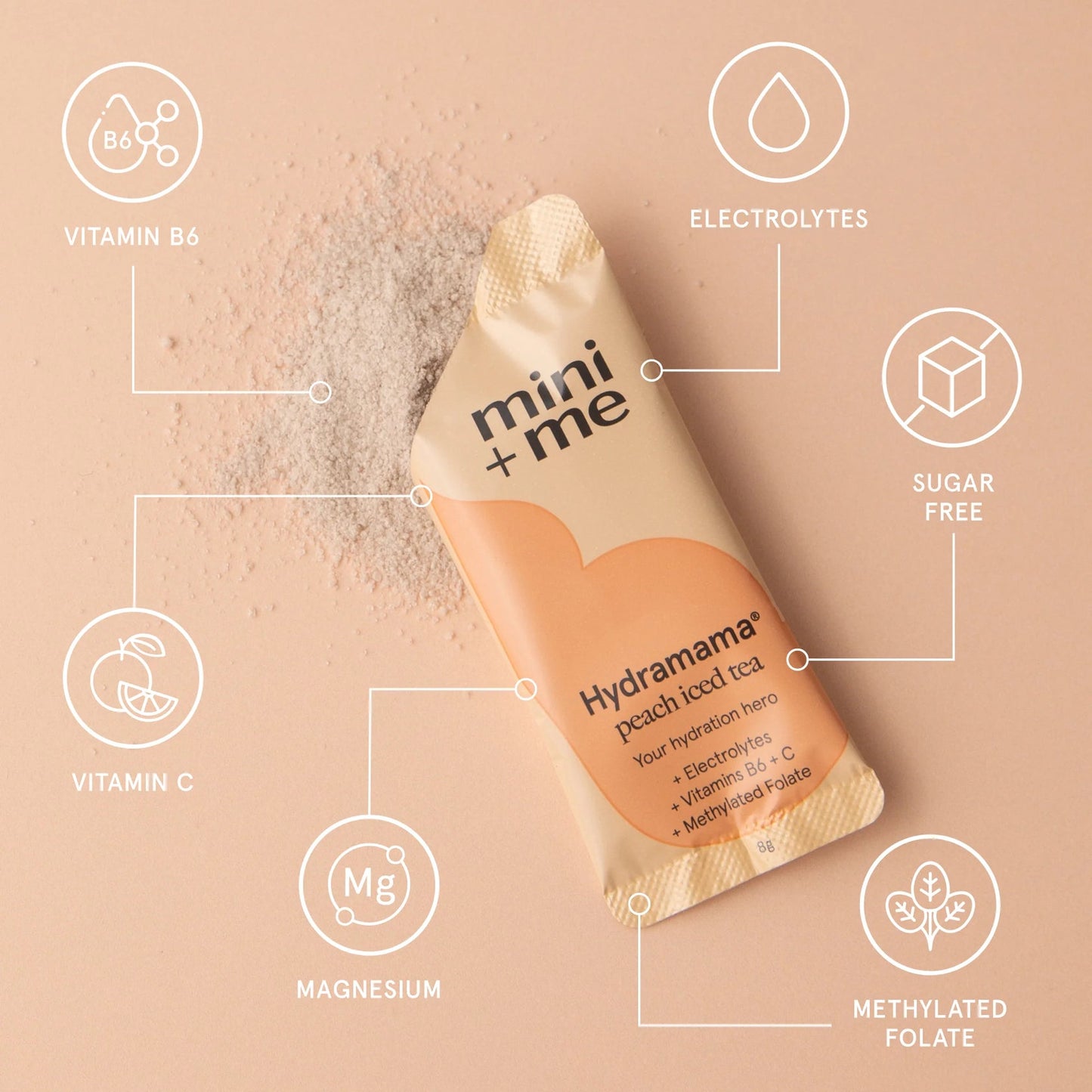 HYDRAMAMA HYDRATION DRINK - PEACH ICED TEA