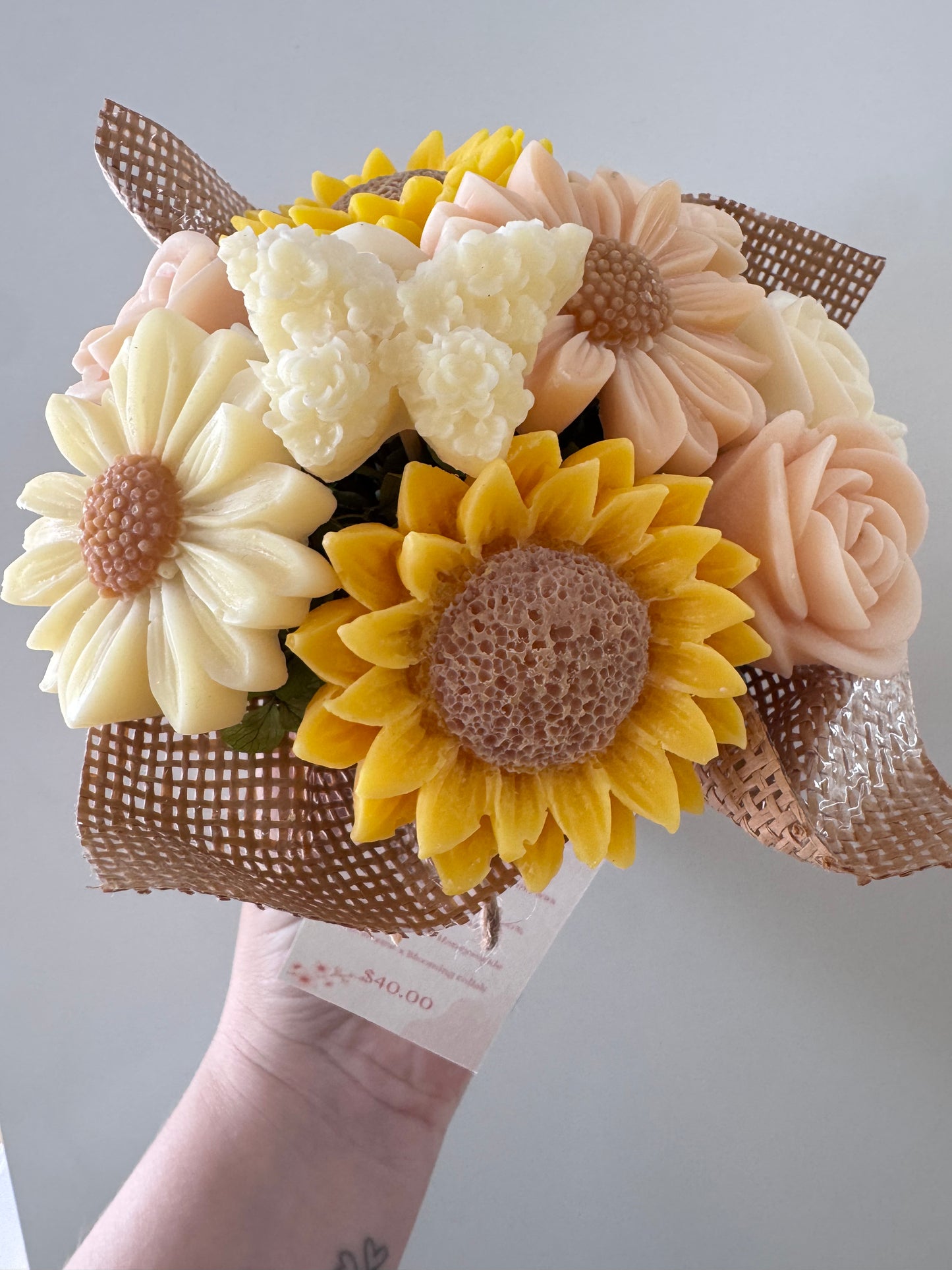 'A LITTLE TAME' Wax Melt Flower Bouquets (small)