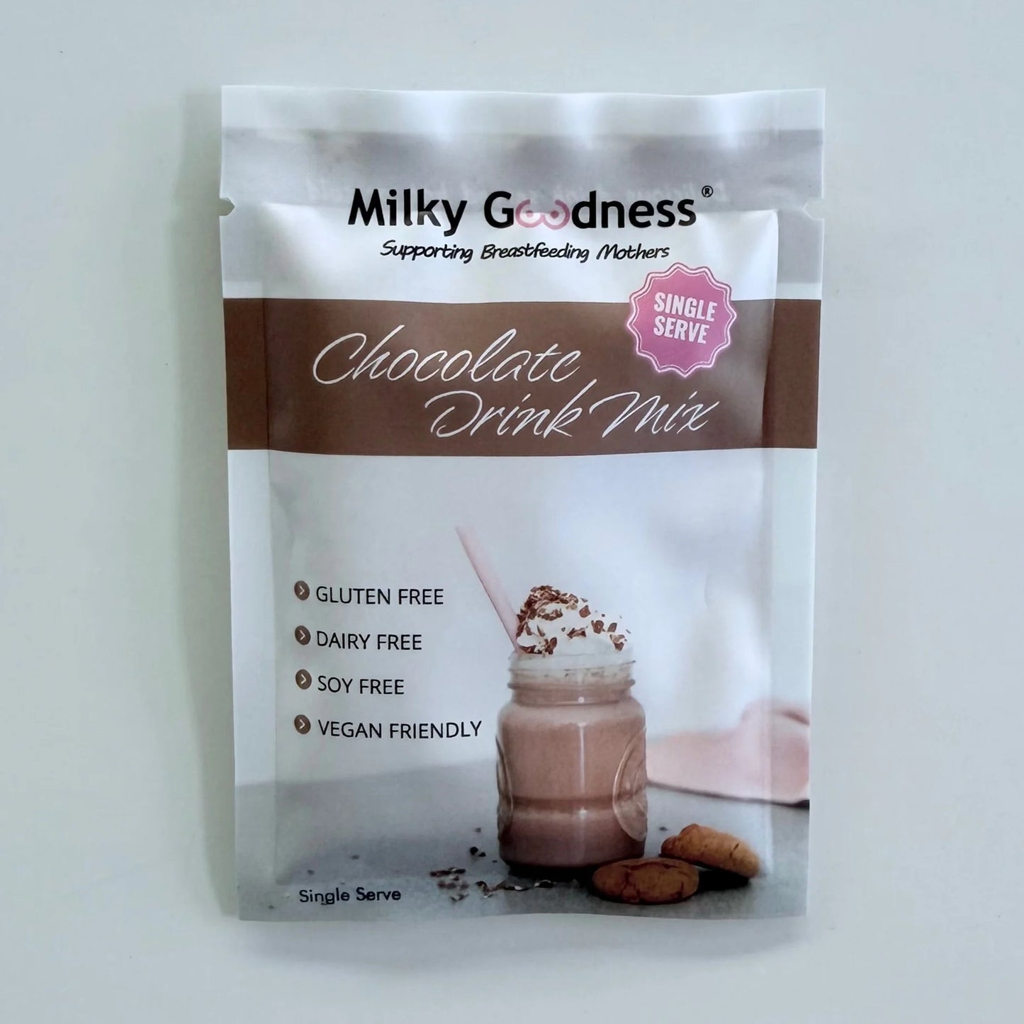 MILKY GOODNESS- CHOCOLATE DRINK MIX (SINGLE SERVE)
