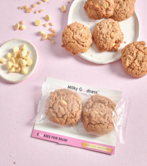 MILKY GOODNESS WHITE CHOCOLATE CHIP & MACADAMIA LACTATION COOKIES
