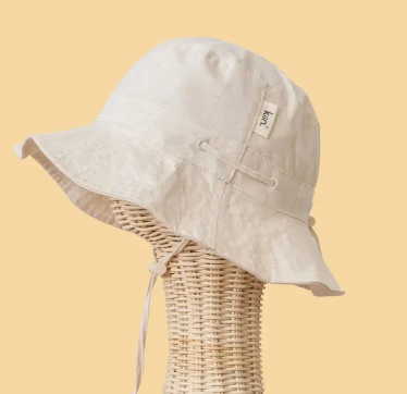 COTTON SUN HAT- OATMEAL (XS)