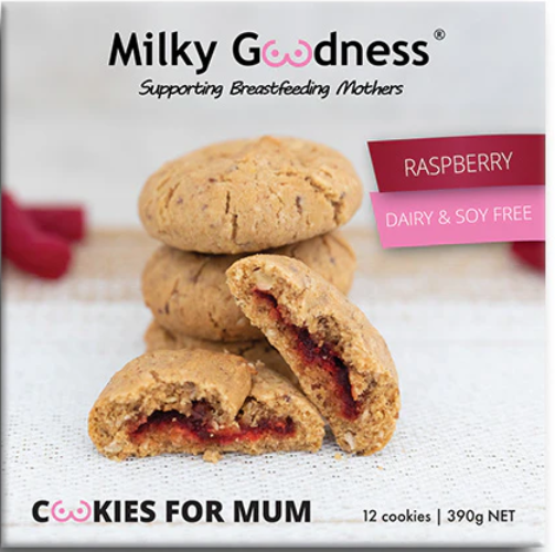 MILKY GOODNESS RASPBERRY DAIRY & SOY FREE COOKIES