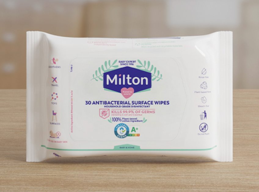 MILTON ANTIBACTERIAL SURFACE WIPES