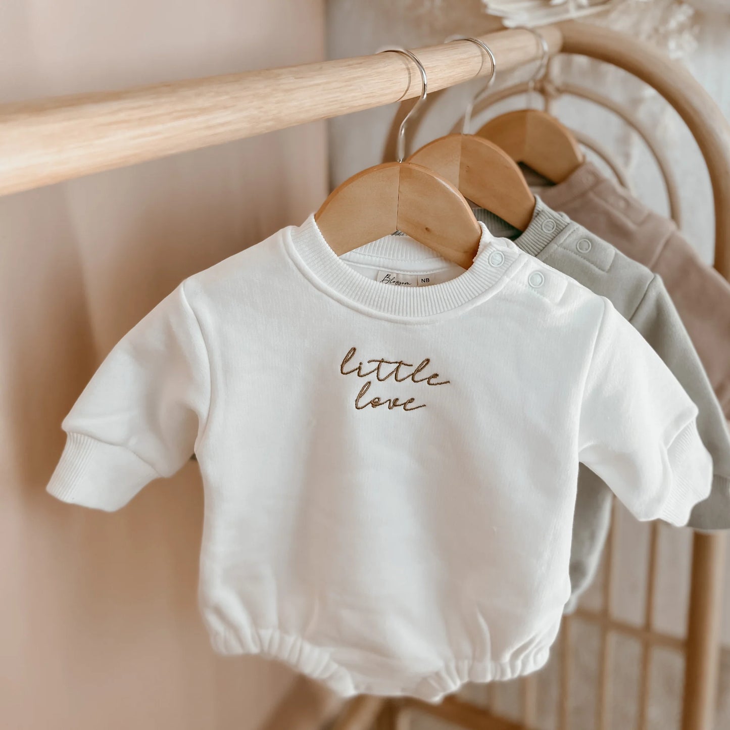 BLOSSOM & PEAR 'LITTLE LOVE' LONG SLEEVE ROMPER