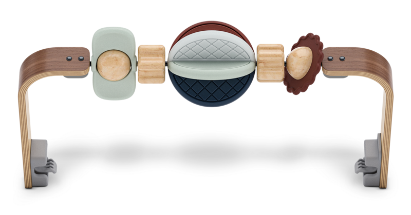 UPPABABY MIRA BOUNCER TOY BAR – MULTICOLOUR | WALNUT WOOD