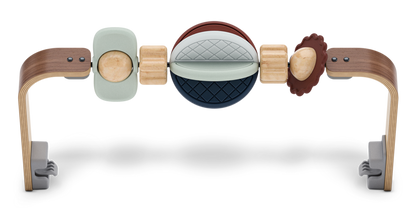 UPPABABY MIRA BOUNCER TOY BAR – MULTICOLOUR | WALNUT WOOD