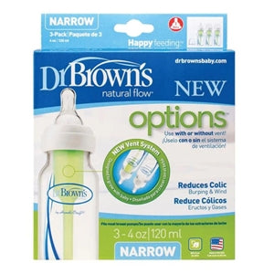 DR BROWNS NARROW OPTIONS + 120ml 3pk