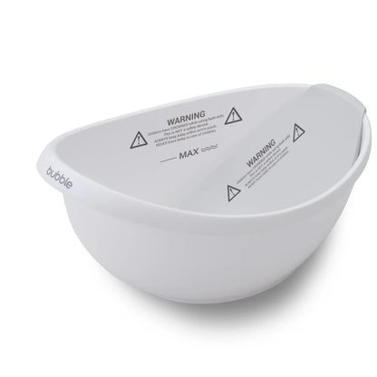 BUBBLE BABY BATH WITH BATH SEAT- WHITE