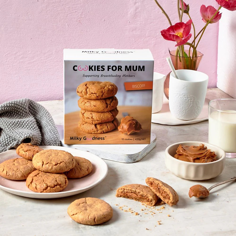 MILKY GOODNESS BISCOFF LACTATION COOKIES (DAIRY FREE)