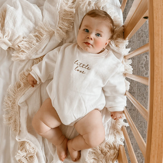 BLOSSOM & PEAR  'LITTLE LOVE' LONG SLEEVE ROMPER