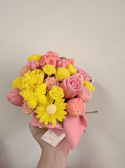 'A LITTLE TAME' Wax Melt Flower Buckets Large