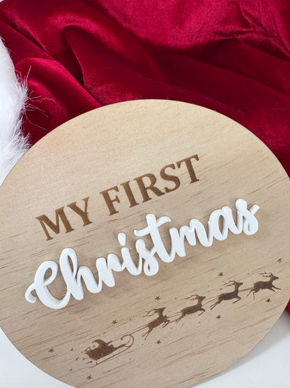 My First Christmas Plaque