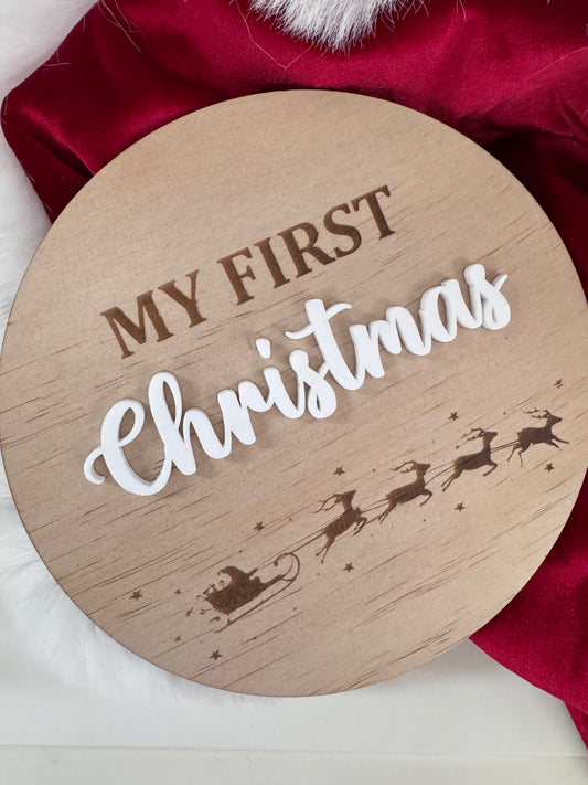 My First Christmas Plaque