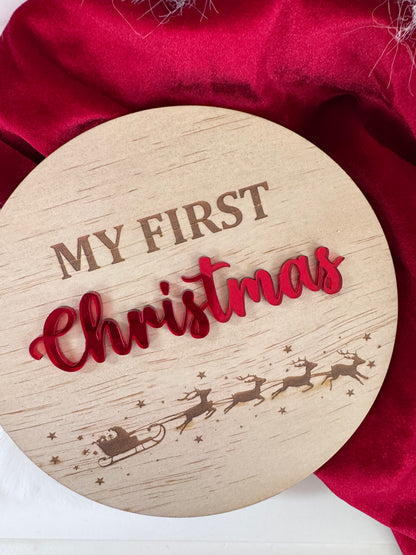 My First Christmas Plaque