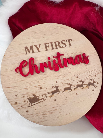 My First Christmas Plaque