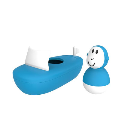 MATCHSTICK MONKEY BATH TIME BOAT SET