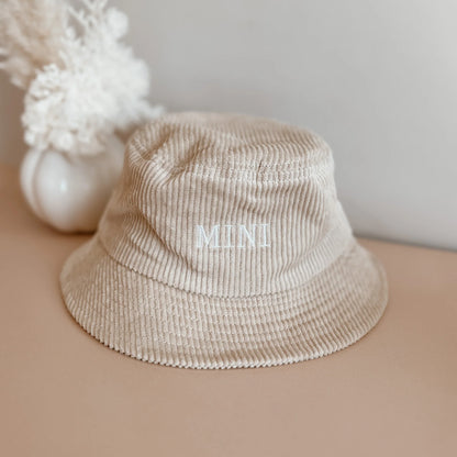 'MINI' CORDUROY BUCKET HAT- BABY SIZE