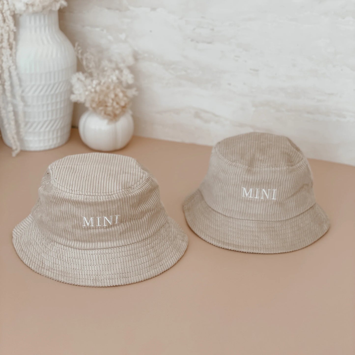 'MINI' CORDUROY BUCKET HAT- BABY SIZE