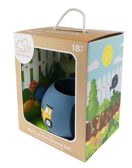 PLAYGROUND - MY FIRST GARDENING SET - BLUE TRACTOR