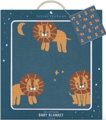 LIVING TEXTILES - WHIMSICAL LION BLANKET