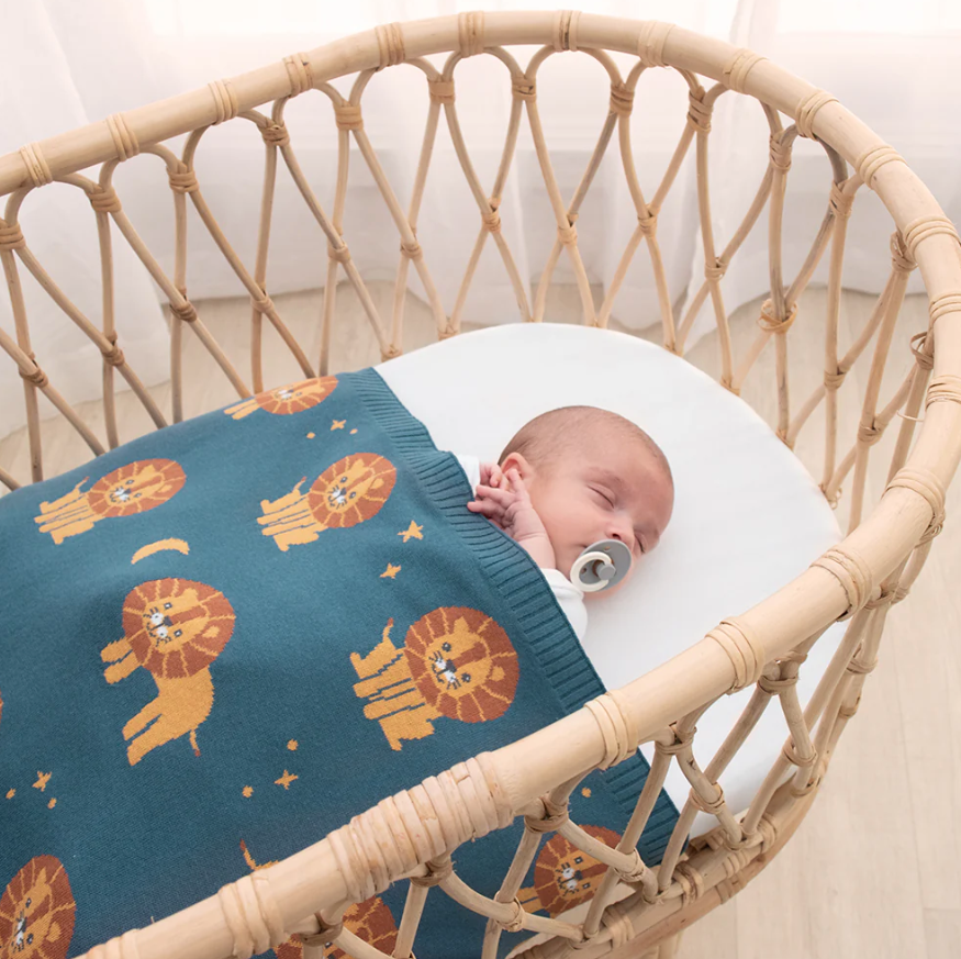 LIVING TEXTILES - WHIMSICAL LION BLANKET