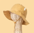 COTTON SUN HAT- GOLDEN TAN (XS)