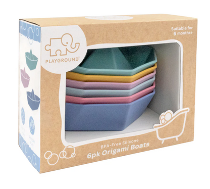 PLAYGROUND - SILICONE ORIGAMI BATH BOATS
