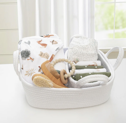 LIVING TEXTILES - 5 PIECE BABY BATH GIFT SET- FOREST RETREAT