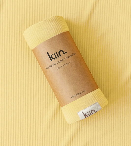KIIN - BAMBOO STRETCH SWADDLE- BUTTERCUP