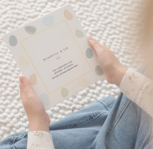 WORRY STONES- CALMING SENSORY FIDGET FOR KIDS ( SET OF 6 )