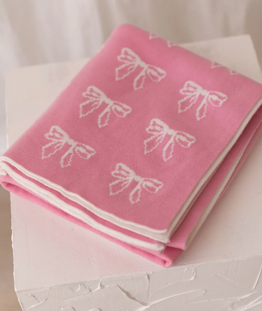 BEBE - SIGNATURE BOW BLANKET