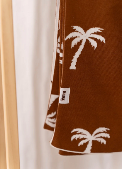 BEBE -  SANDY PALM TREE BLANKET