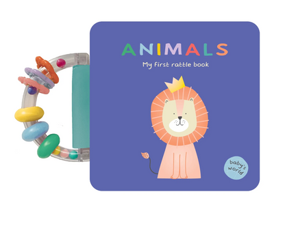 Baby's World - Rattle Handle Board Book - Animals Regular price
