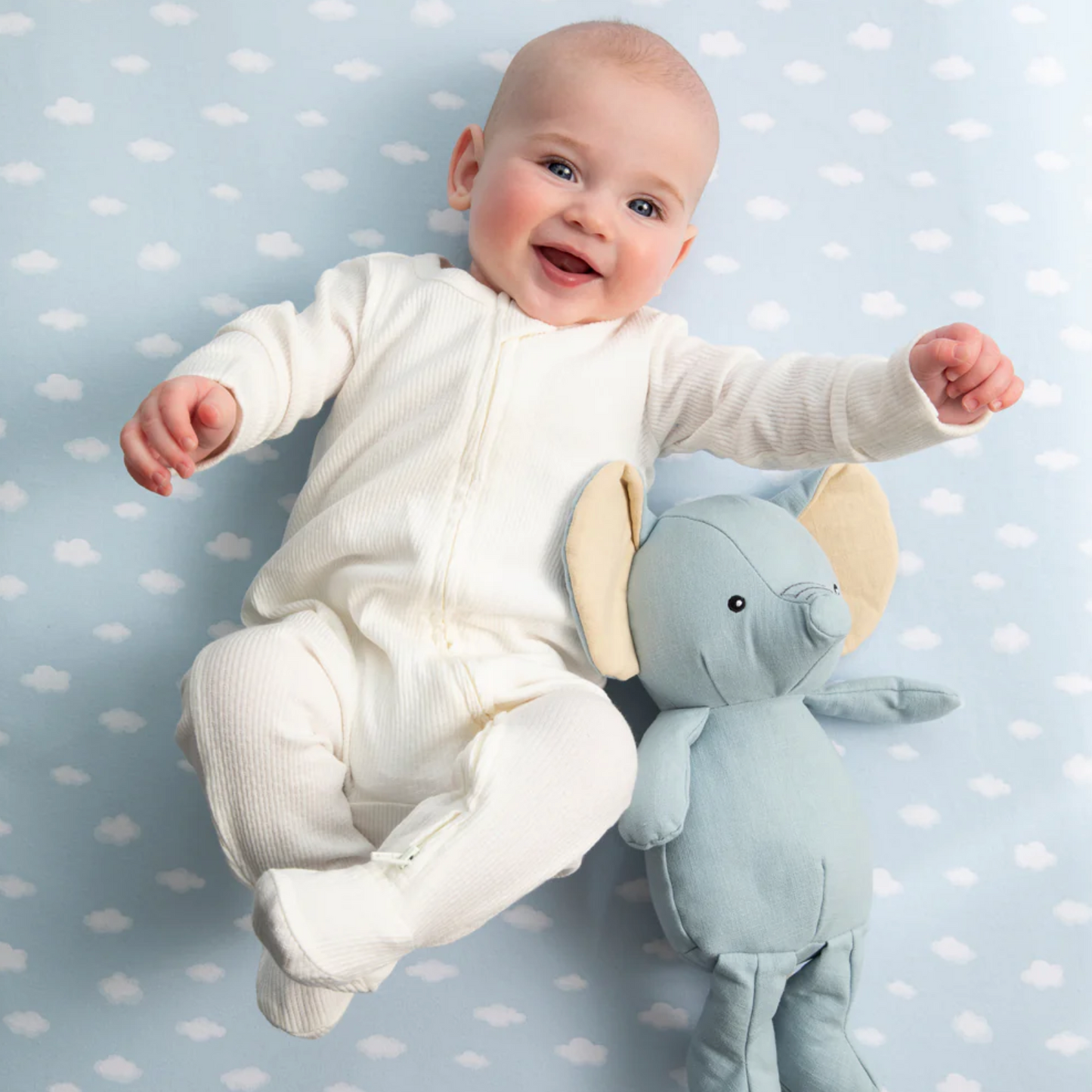 LIVING TEXTILES - LINEN ANIMAL - EDDIE THE ELEPHANT - LARGE