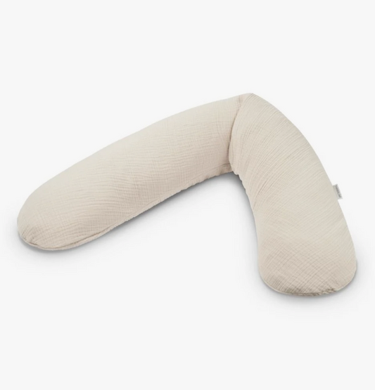 THERALINE MUSLIN MATERNITY & NURSING PILLOW - SAND BEIGE