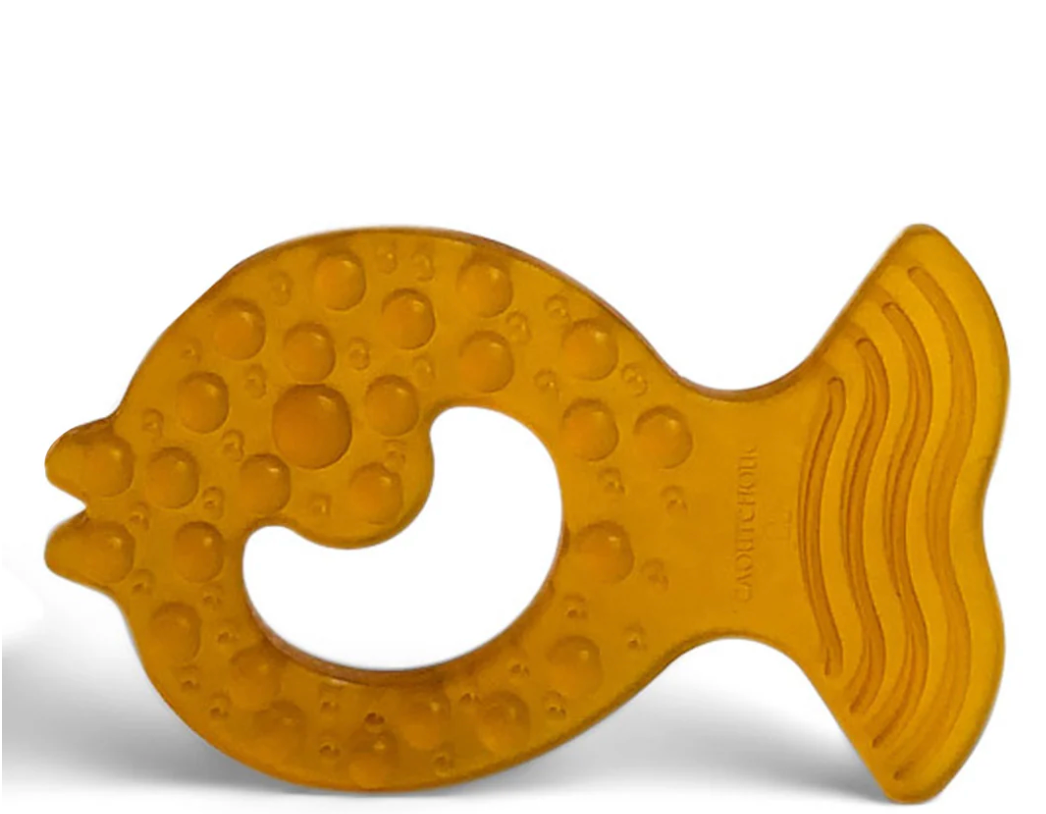 NATURAL RUBBER TEETHER - FISH
