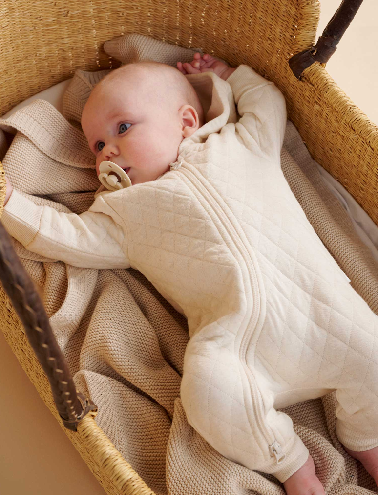 PUREBABY - QUILTED GROWSUIT