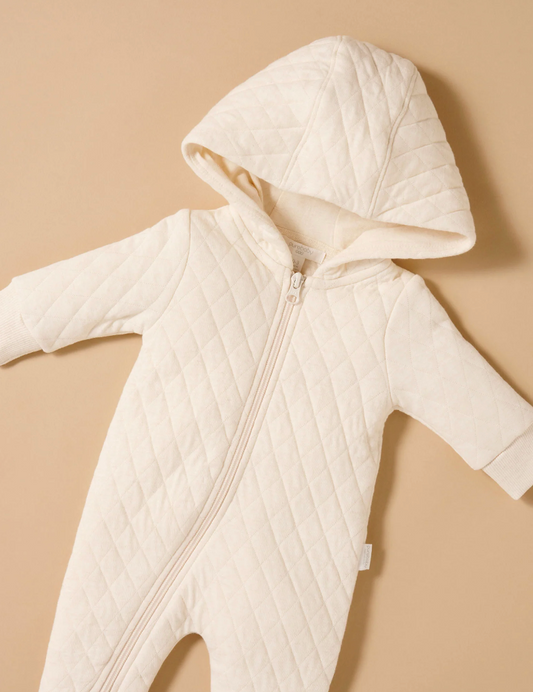 PUREBABY - QUILTED GROWSUIT