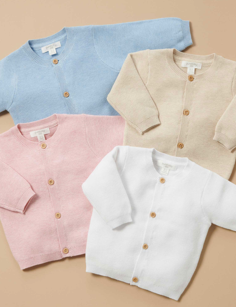 PUREBABY - TEXTURED CARDIGAN