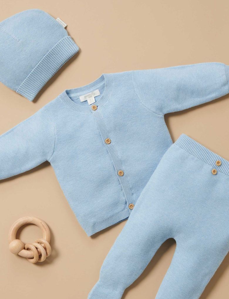PUREBABY - TEXTURED CARDIGAN