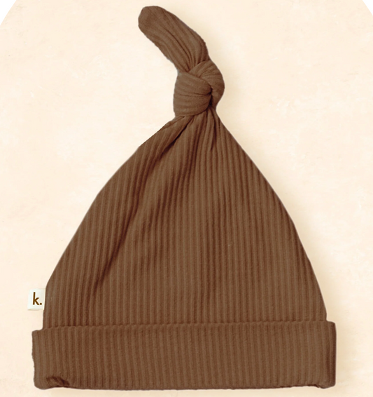 KIIN - BAMBOO STRETCH BEANIE - CHOCOLATE