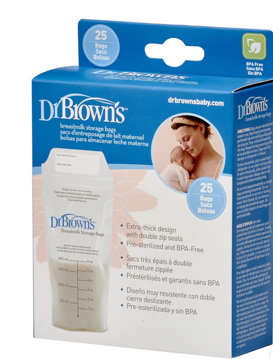 DR BROWN BREASTMILK STORAGE BAG- 25