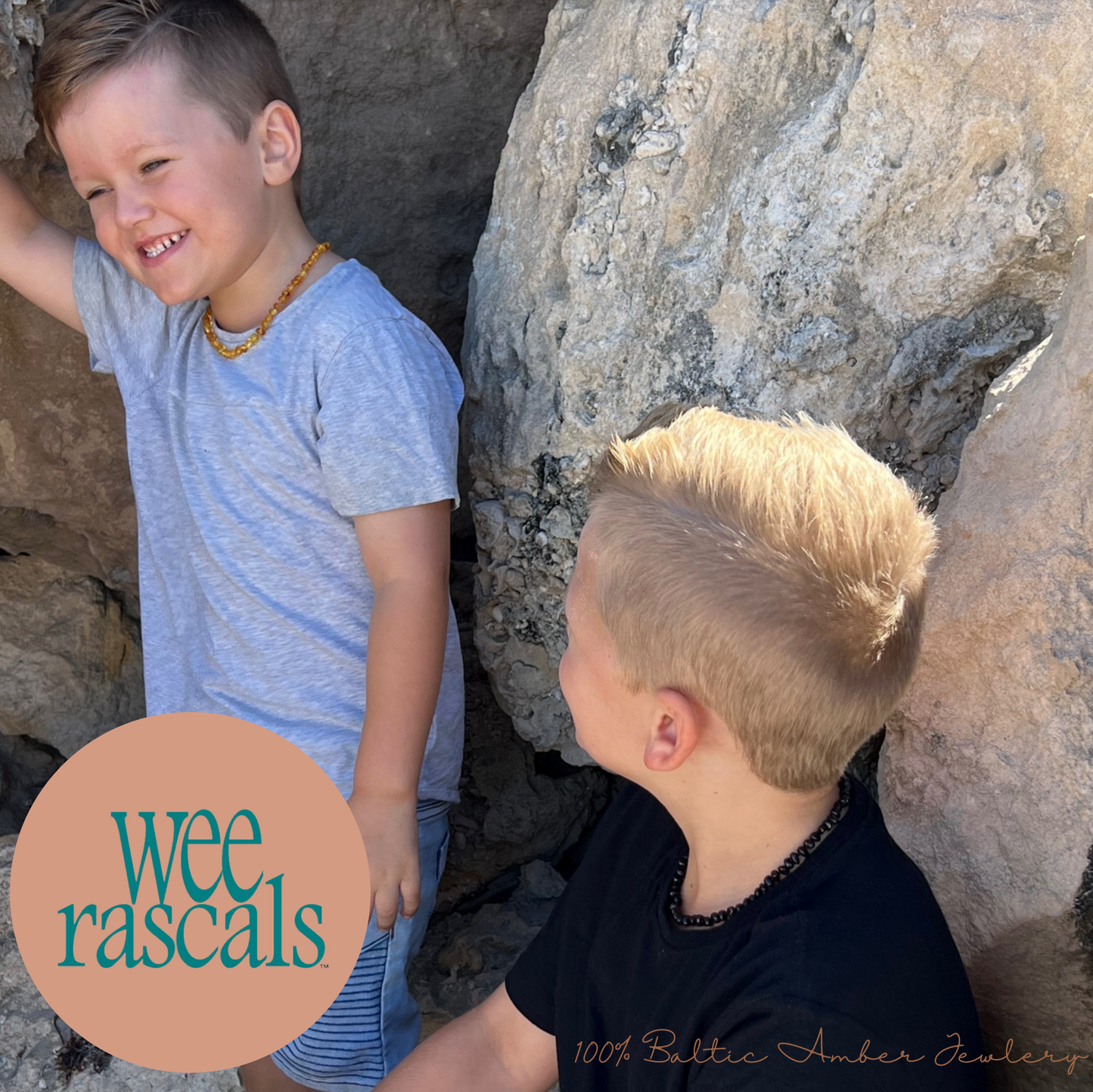 WEE RASCALS AMBER BEADS NECKLACE - MULTI