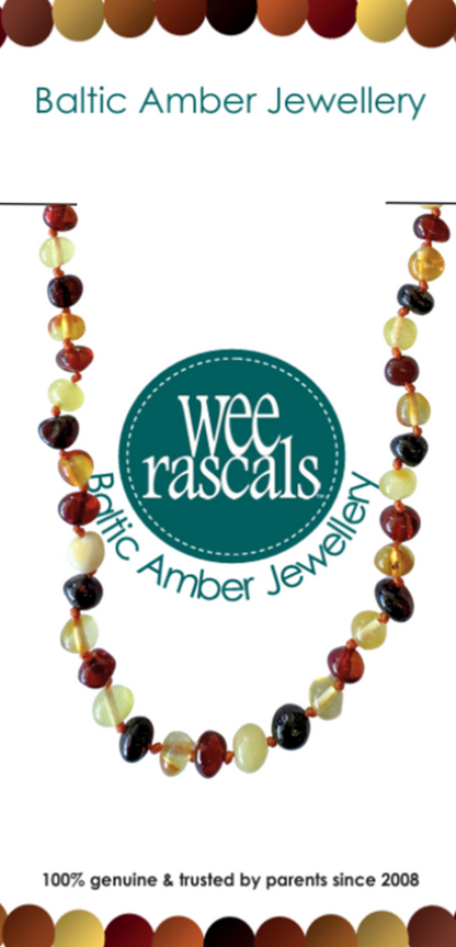 WEE RASCALS AMBER BEADS NECKLACE - MULTI
