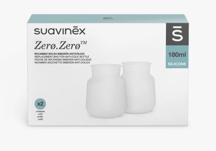 SUAVINEX ZERO ZERO ANTI-COLIC BAG REPLACEMENTS 180ML