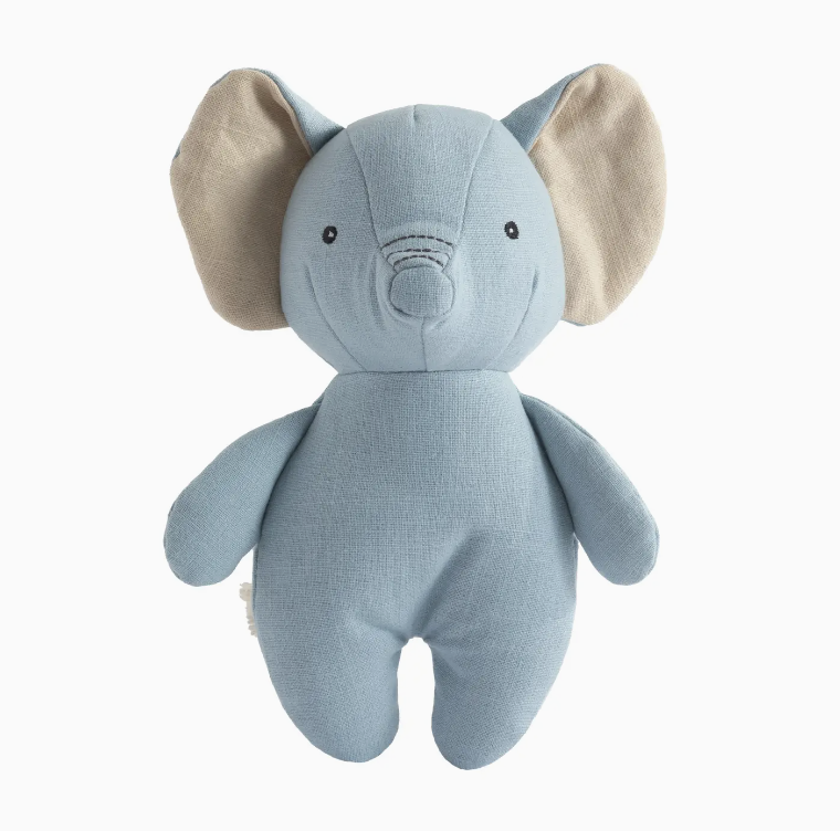 LIVING TEXTILES - LINEN ANIMAL - EDDIE THE ELEPHANT - LARGE