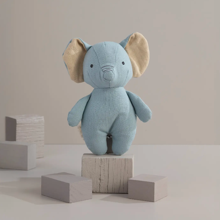 LIVING TEXTILES - LINEN ANIMAL - EDDIE THE ELEPHANT - LARGE