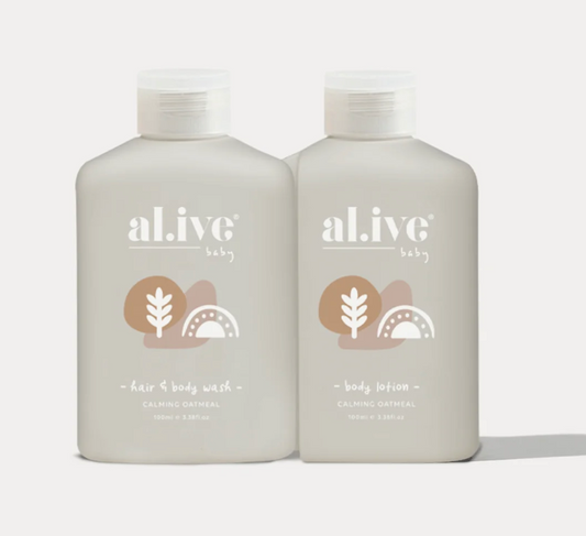 AL.IVE | LITTLE TRAVELER | BABY WASH & LOTION SET