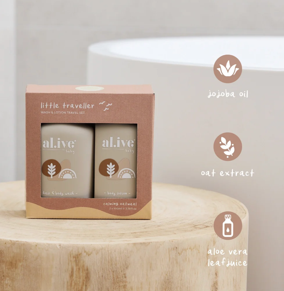 AL.IVE | LITTLE TRAVELER | BABY WASH & LOTION SET