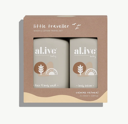 AL.IVE | LITTLE TRAVELER | BABY WASH & LOTION SET